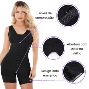 Body Modelador de Alta Compressão VeronaCompress +BRINDE - (OFERTA DE NATAL)