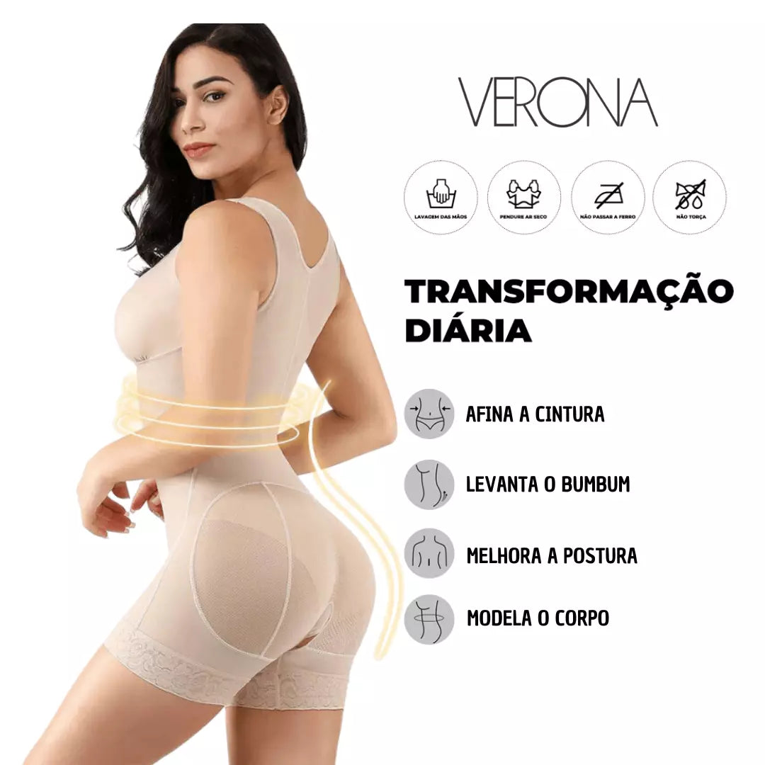 Body Modelador de Alta Compressão VeronaCompress +BRINDE - (OFERTA DE NATAL)